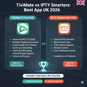 TiviMate vs IPTV Smarters: Best App UK 2026